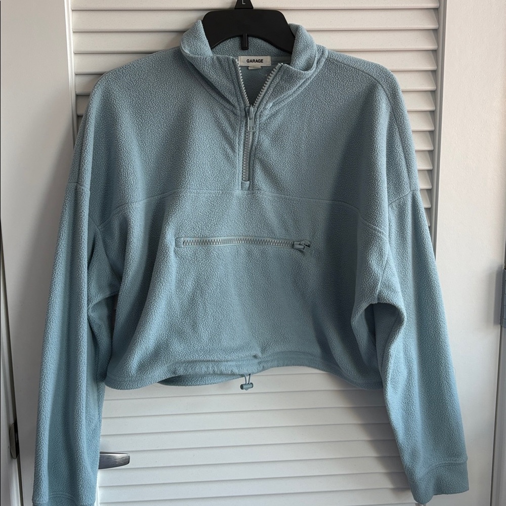 Garage Sky Blue Fleece Quarter-Zip